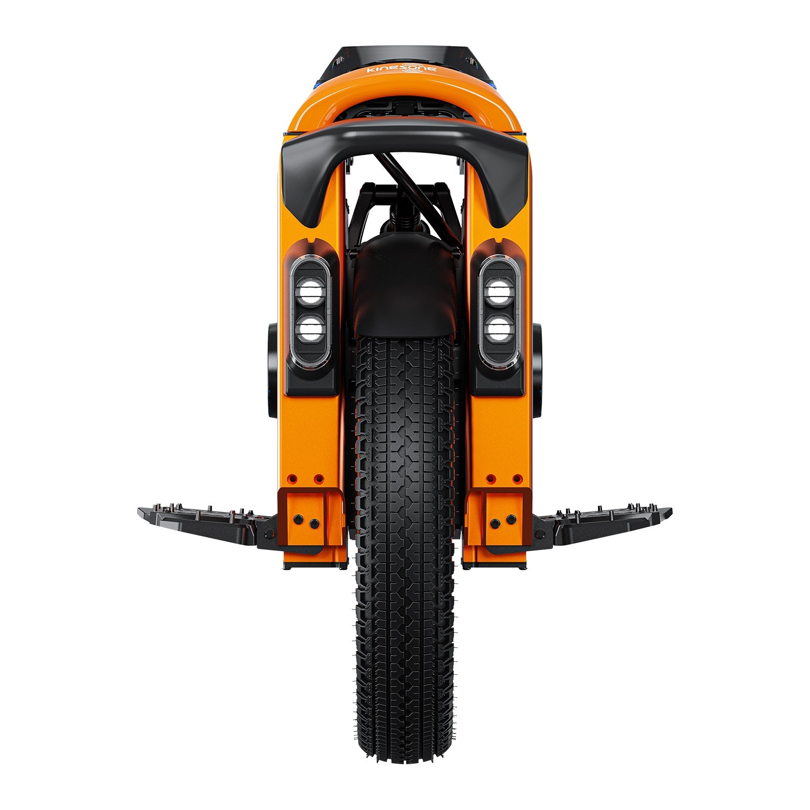Orange KingSong S16 Pro electric unicycle with pedals extended
