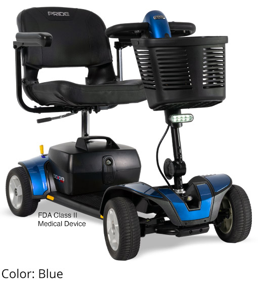 Blue Pride Go-Go Sport four-wheel mobility scooter